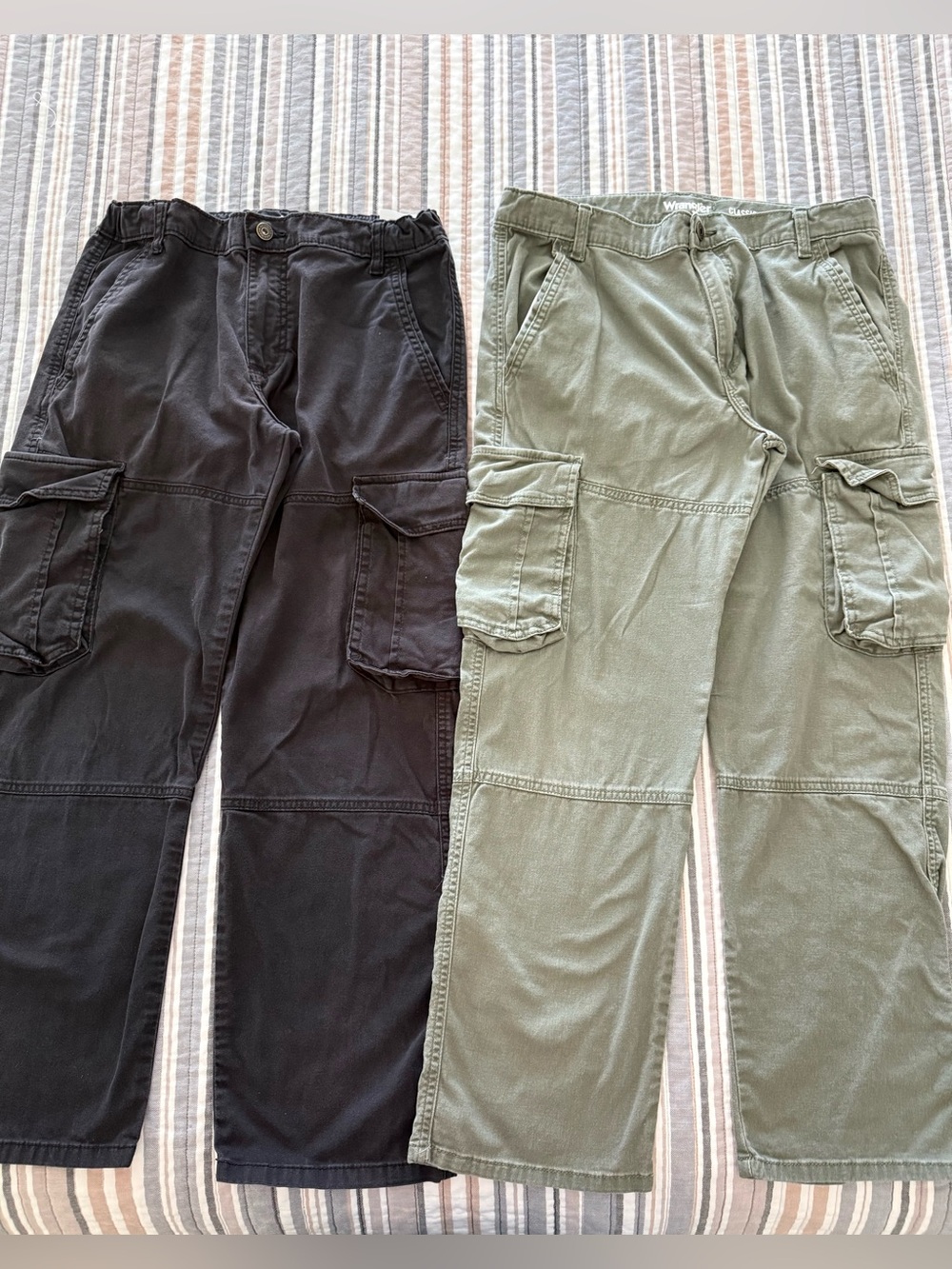 Wrangler Kids Cargo Overalls - Black & Olive